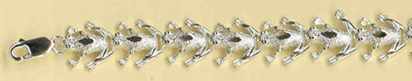 Silver Frog Bracelet